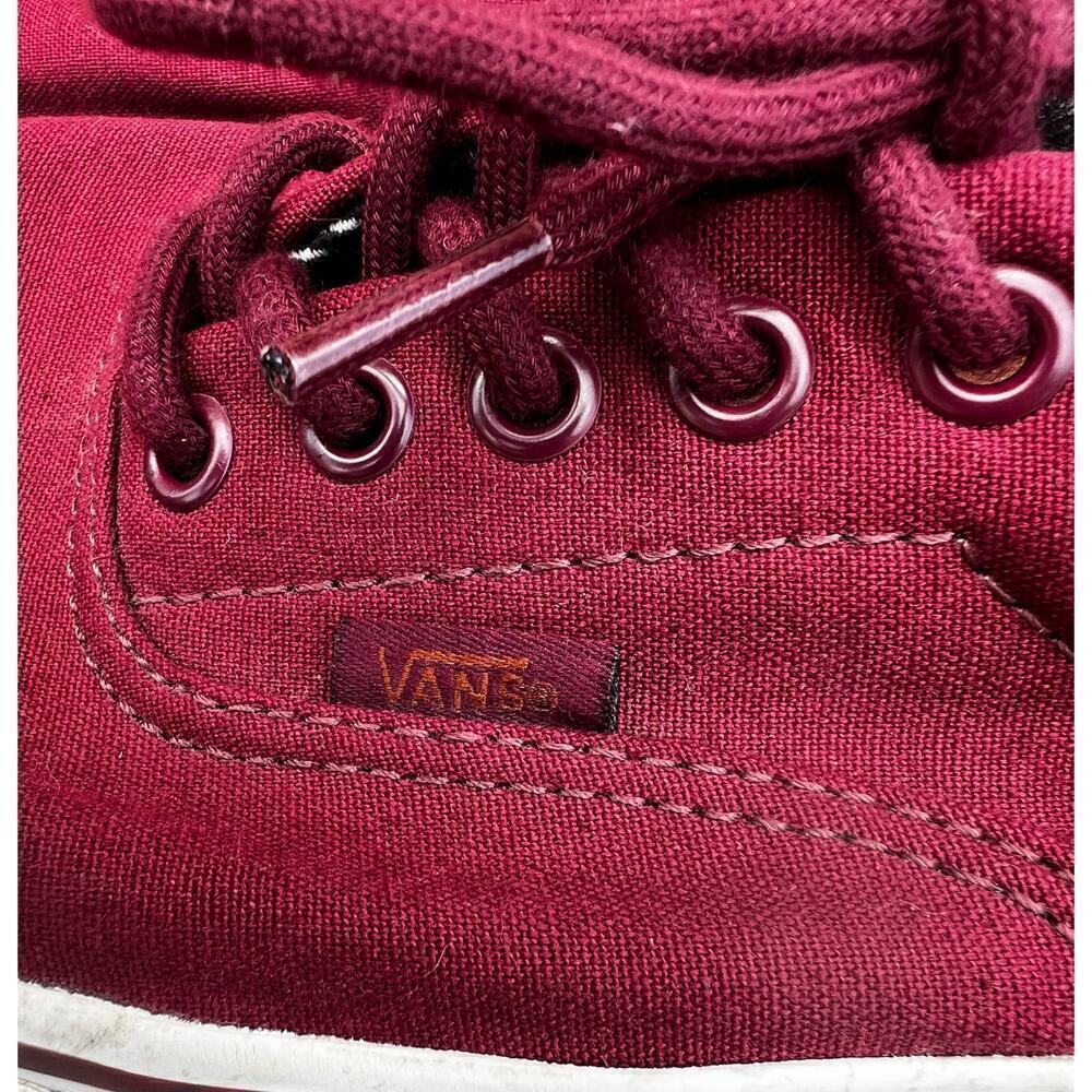 VANS men’s ERA 59 maroon red brown leather lace up Streetwear nautical sz 11 - Picture 5 of 10